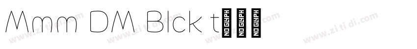 Mommi DEMO Black It字体转换